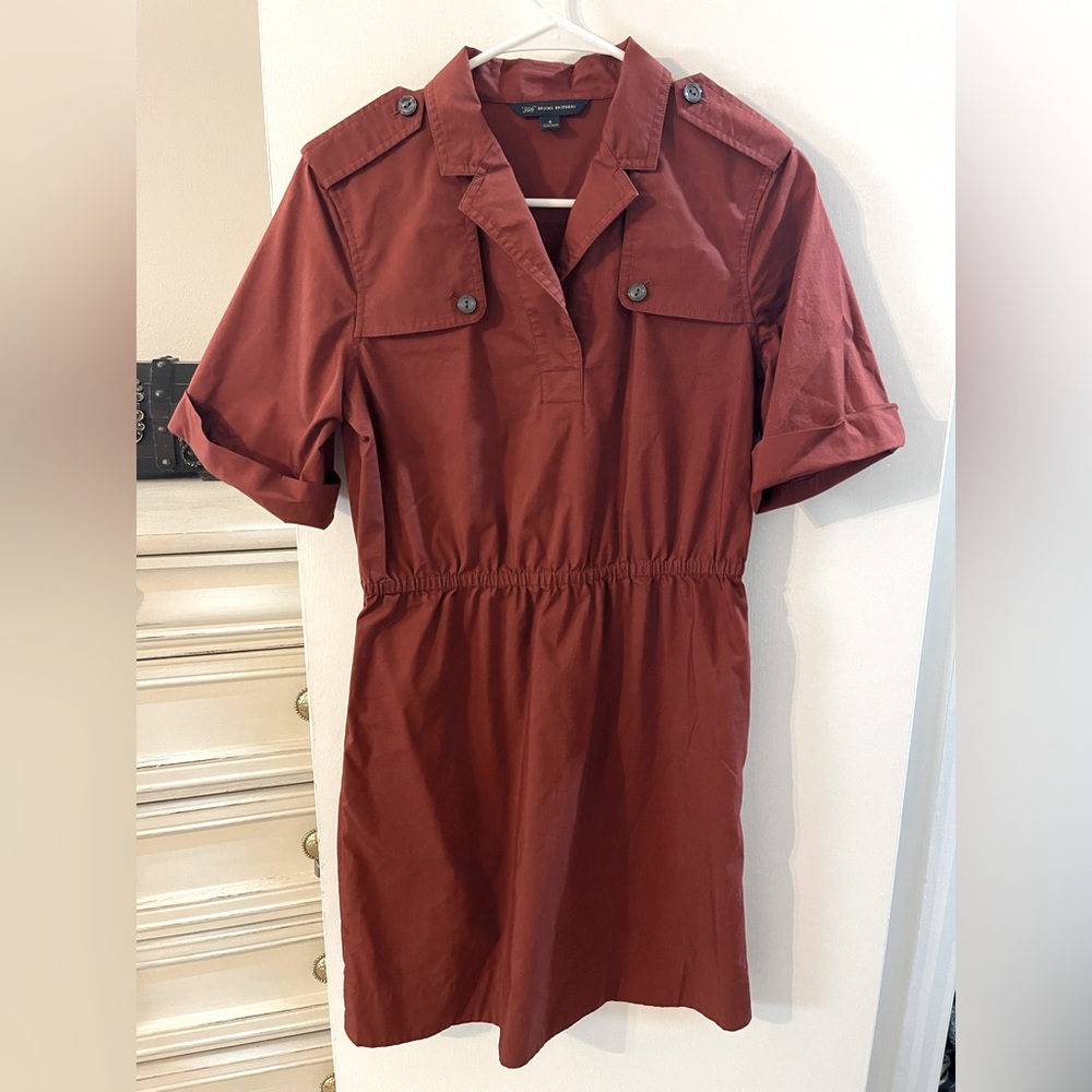 Brooks Brothers elastic waistband utility dress. Comfortable!